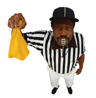 Football Referee Yellow Penalty Flag